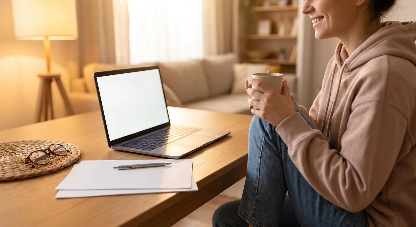 Business owner reviewing S corp tax calculations at home