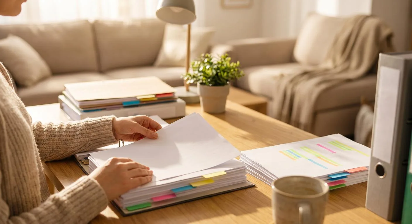 LLC formation documents organized in a tabbed binder