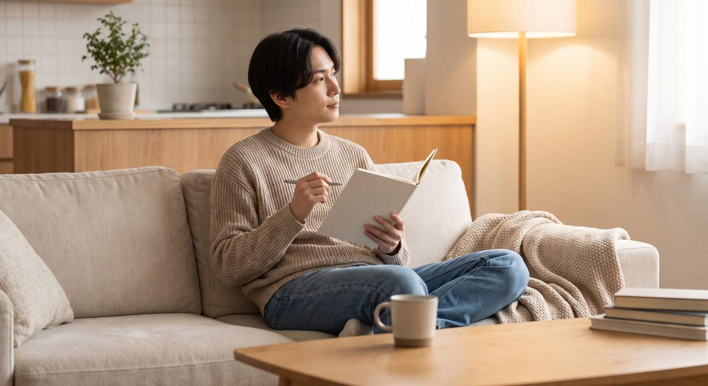 Prospective daycare owner planning licensing and registration steps at home