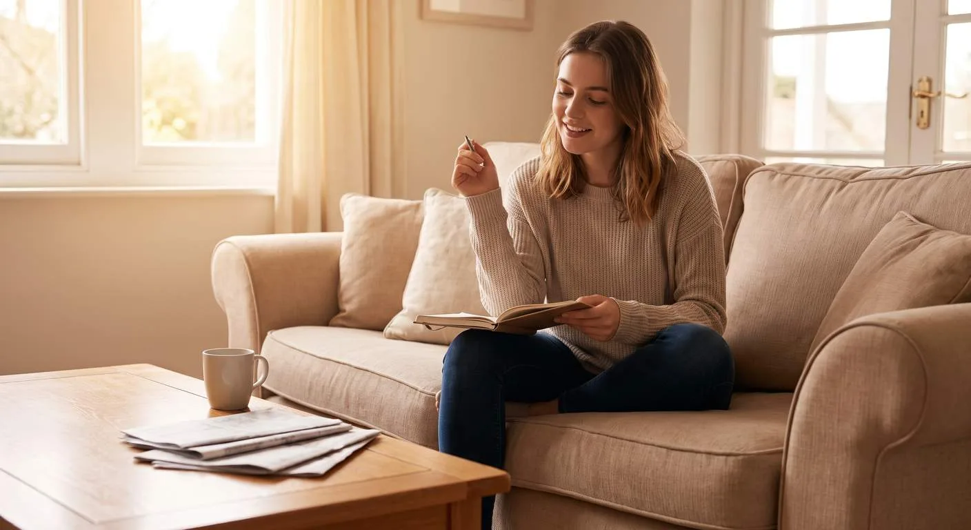 Business owner reviewing incorporation filing steps at home