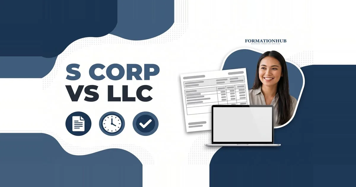 S Corp vs LLC explained - business formation documents