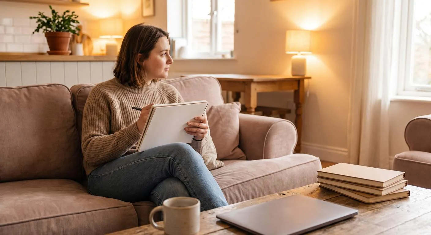 Founder planning a new business at home